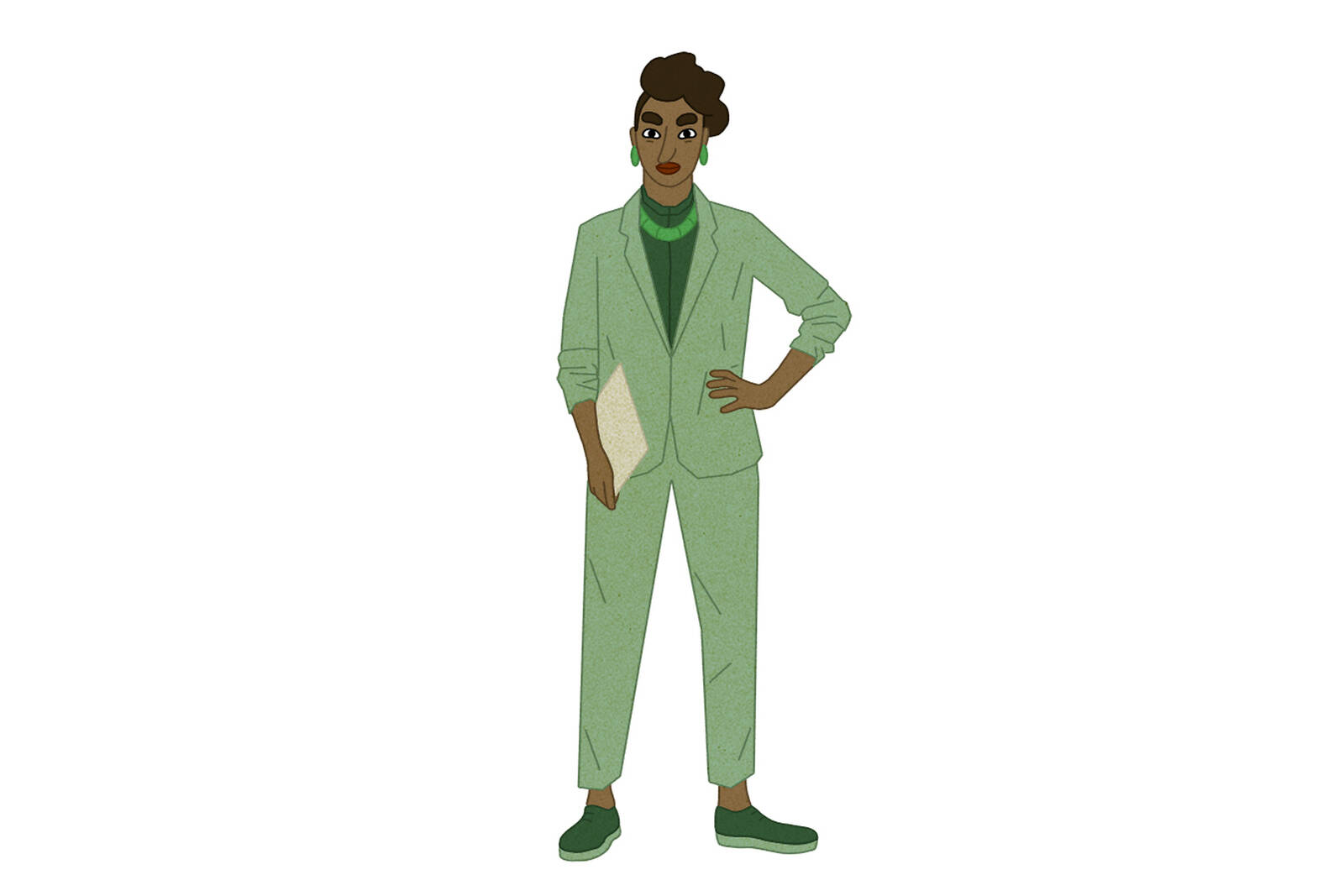 woman standing confidently